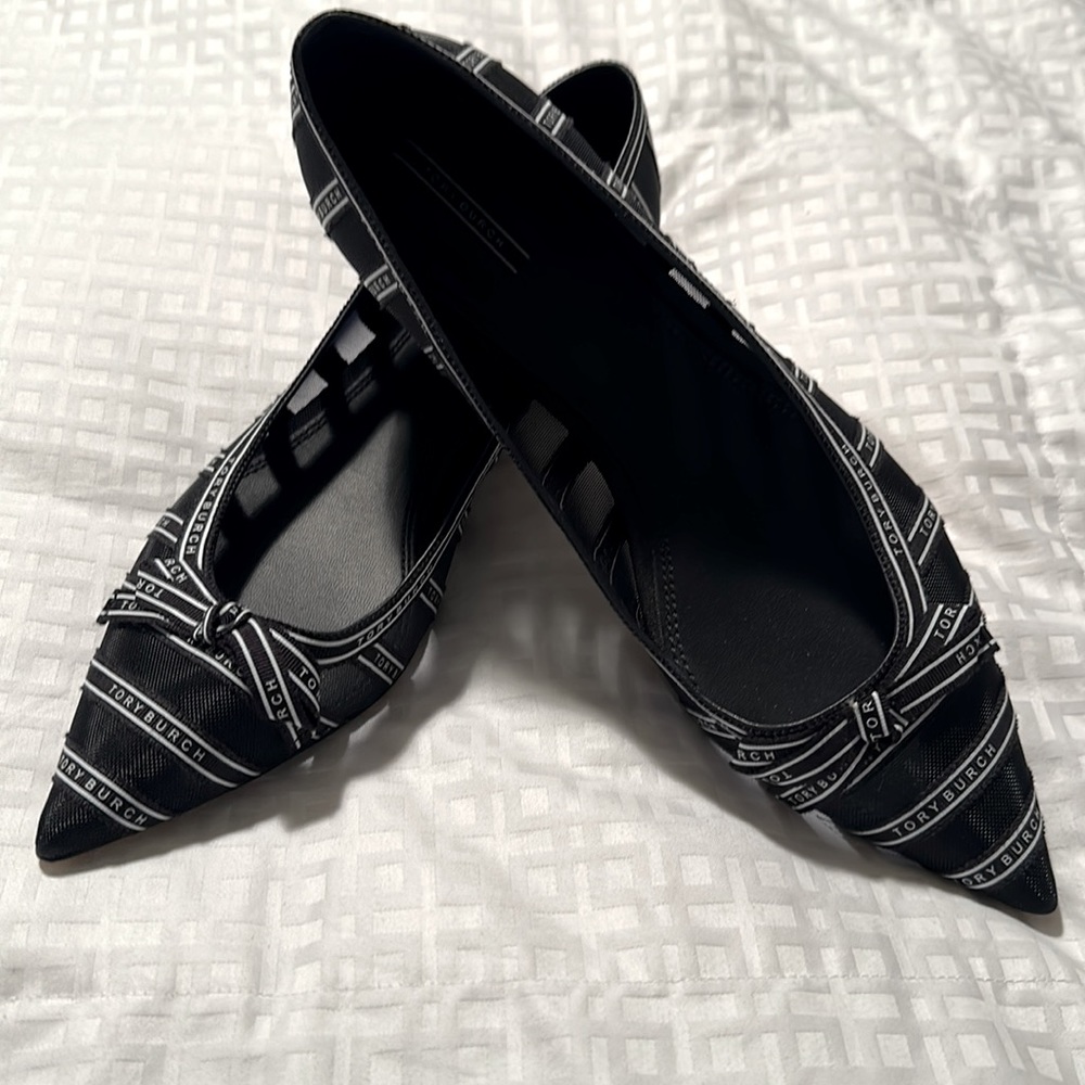 Tory Burch Penelope Mesh Ribbon Flats